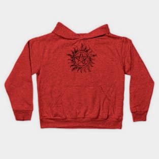 Supernatural vintage black Kids Hoodie